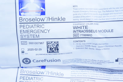 CareFusion 7700WIO Broselow/Hinkle Intraosseus Module White (x) - Pack of 2